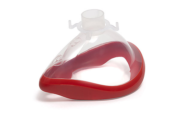 Mascarilla de anestesia ClearLite, tamaño 6, adulto extra grande, color rojo, 22F