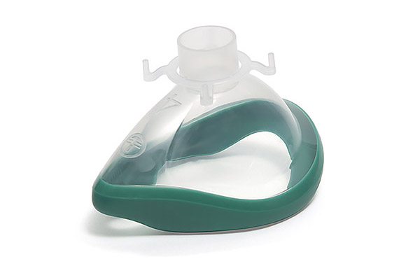 Mascarilla de anestesia ClearLite, tamaño 4, adulto mediana, color verde, 22F