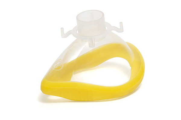 Mascarilla de anestesia ClearLite, tamaño 3, adulto pequeña, color amarillo, 22F