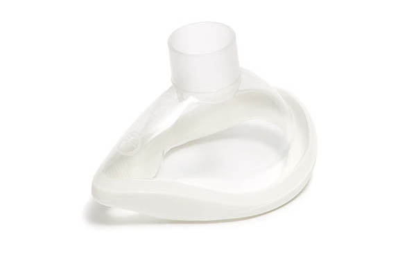 Mascarilla de anestesia ClearLite, tamaño 2, pediátrica, color blanco, sin anillo, 22F
