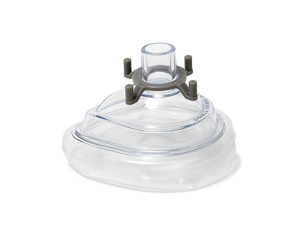 Mascarilla de anestesia clásica, infantil, con anillo gris, 15M, tamaño 1