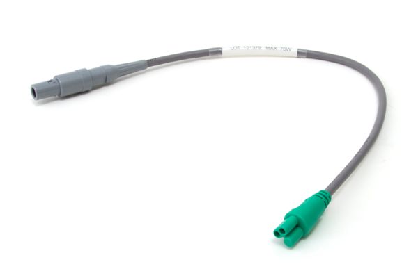 Cable adaptador para circuitos respiratorios con un cable calentador (conector trébol)