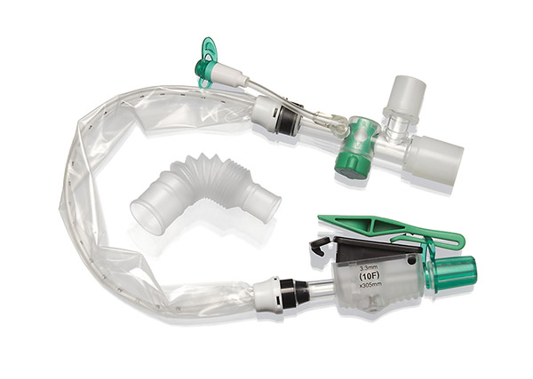 Sonda de aspiración cerrada TrachSeal de adulto para traqueostomía, 72 horas, tamaño F10